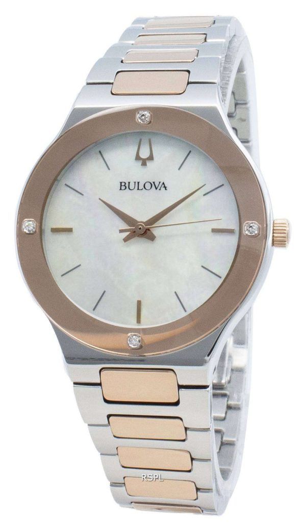 Bulova 98R274 Diamond Accents Reloj de cuarzo para mujer