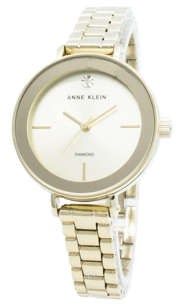 Anne Klein 3386CHGB Reloj de cuarzo para mujer