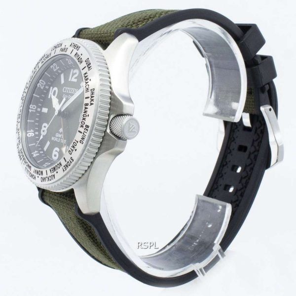Reloj Citizen Promaster BJ7100-23X World Time Eco-Drive 200M para hombre