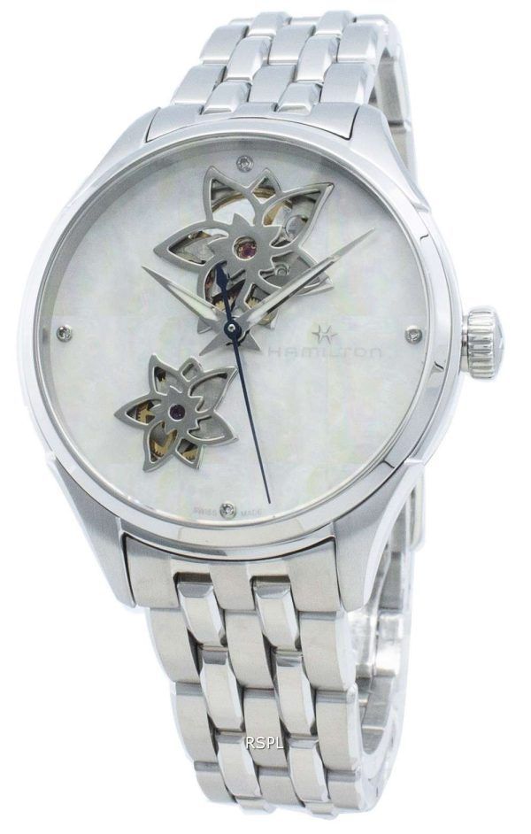 Hamilton Jazzmaster H32115192 Diamond Acentos Reloj automático para mujer
