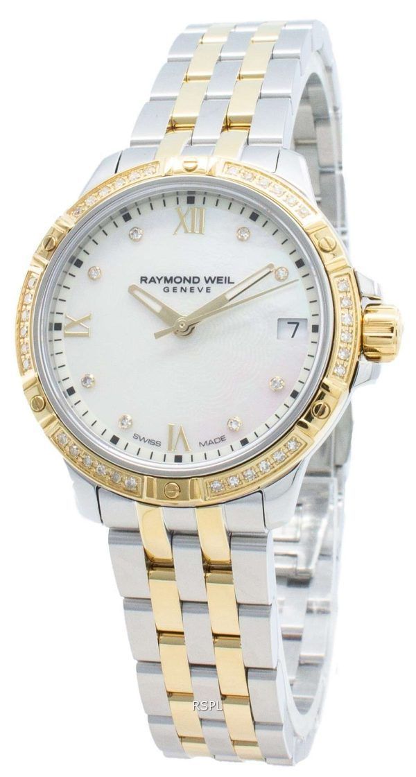Raymond Weil Geneve Tango 5960-SPS-00995 Diamond Acentos Reloj de cuarzo para mujer
