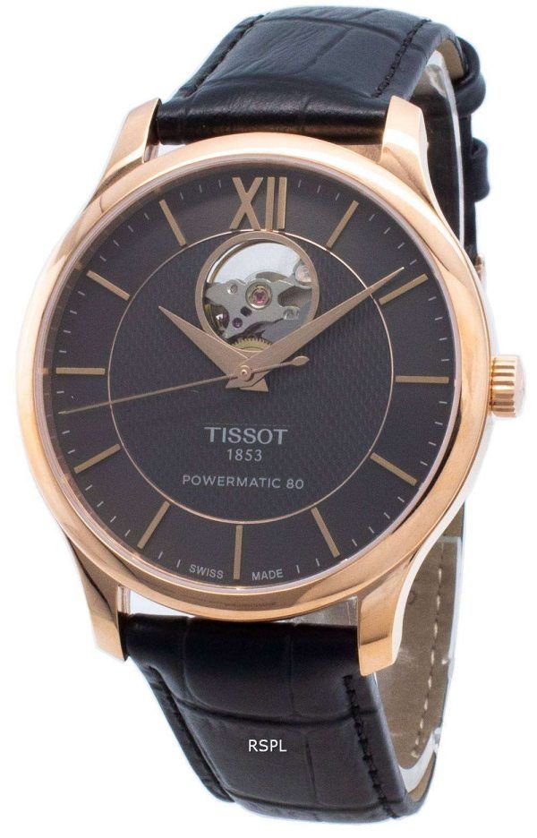 Tissot T-Classic Tradition T063.907.36.068.00 T0639073606800 Reloj automático para hombre con corazón abierto