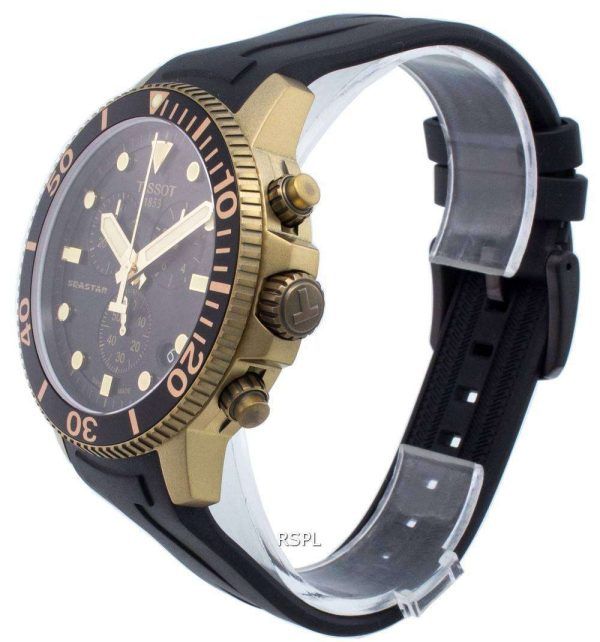 Reloj Tissot Diver&#39,s Seastar T120.417.37.051.01 T1204173705101 Cronógrafo Quartz 300M Hombre