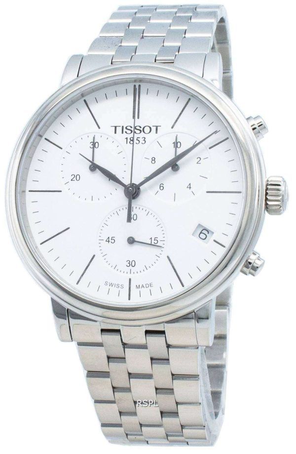 Tissot Carson Premium T122.417.11.011.00 T1224171101100 Reloj cronógrafo de cuarzo para hombre