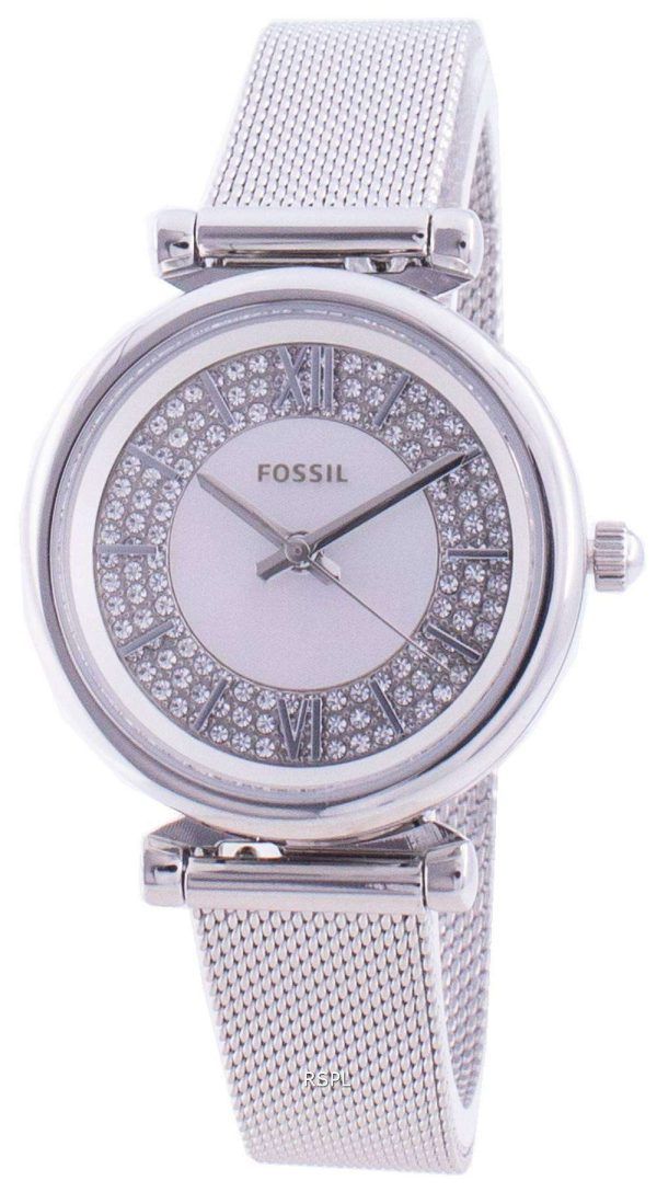 Fossil Carlie Mini ES4837 Reloj de mujer con detalles de diamantes de cuarzo