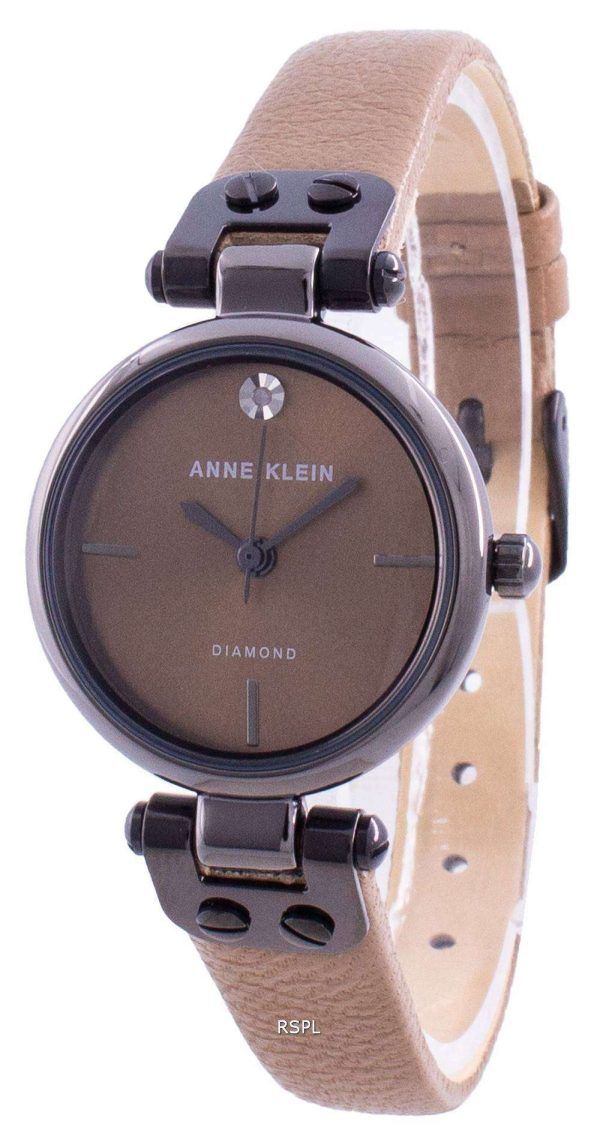 Reloj de cuarzo Anne Klein Genuine Diamond 3513GYMO para mujer