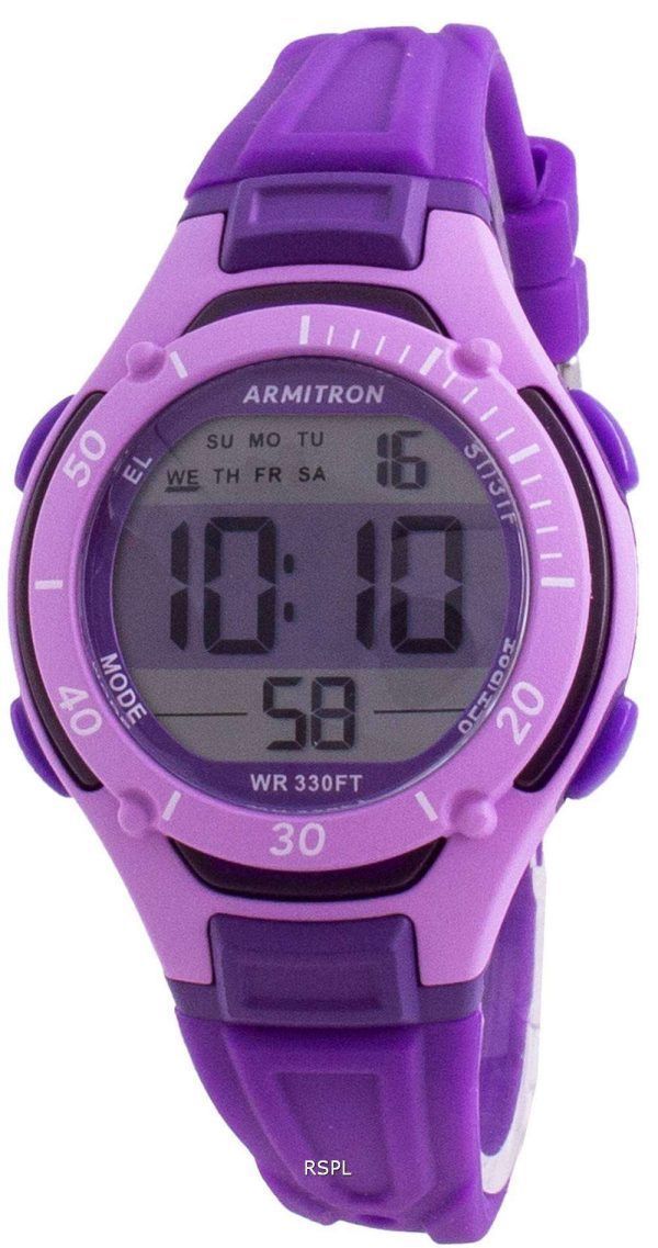 Reloj Armitron Sport 457062PUR Quartz Dual Time para mujer