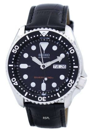 Reloj para hombre Seiko Automatic Diver's 200M Ratio Black Leather SKX007K1-LS6
