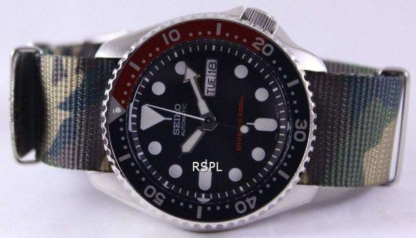 Reloj para hombre Seiko Automatic Diver's 200M Army OTAN SKX009K1-NATO5