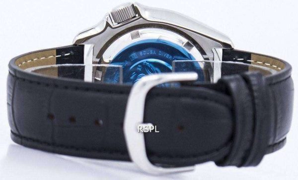 Reloj para hombre Seiko Automatic Diver's Ratio Black Leather SKX011J1-LS6 200M