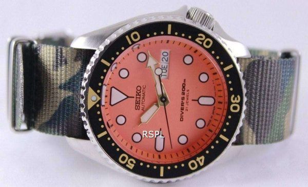 Reloj para hombre Seiko Automatic Diver's 200M Army OTAN SKX011J1-NATO5