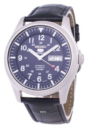 Reloj para hombre Seiko 5 Sports Ratio automático de cuero negro SNZG11K1-LS6