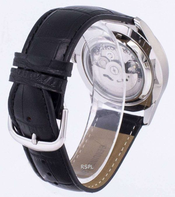 Reloj para hombre Seiko 5 Sports Ratio automático de cuero negro SNZG11K1-LS6