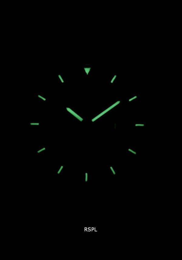 Reloj para hombre Seiko 5 Sports Automatic Japan Made Ratio de cuero negro SNZG15J1-LS6