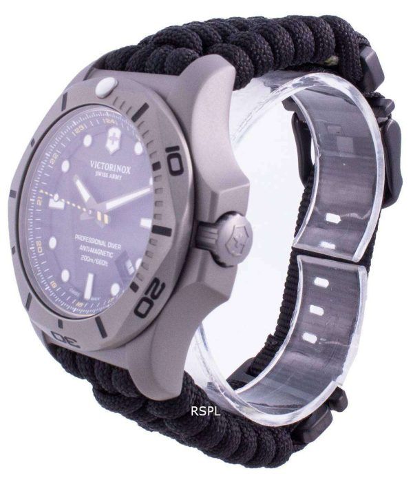 Victorinox Swiss Army INOX Professional Diver Titanium Anti-Magnetic 241812 Quartz 200M Reloj para hombre