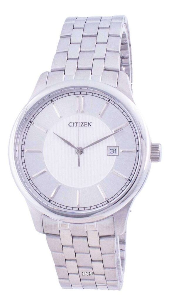 Reloj para hombre Citizen Silver Dial de acero inoxidable de cuarzo BI1050-56A