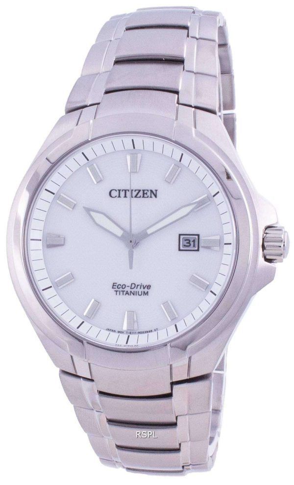 Citizen Super Titanium Silver Dial Eco-Drive BM7430-89A 100M Men's Watch