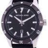 Michael Kors Layton Black Dial Silicone Strap Quartz MK8819 Men's Watch