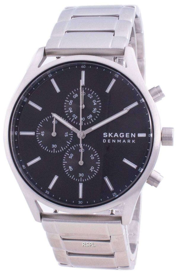 Skagen Holst Chronograph Black Dial Quartz SKW6609 Men's Watch