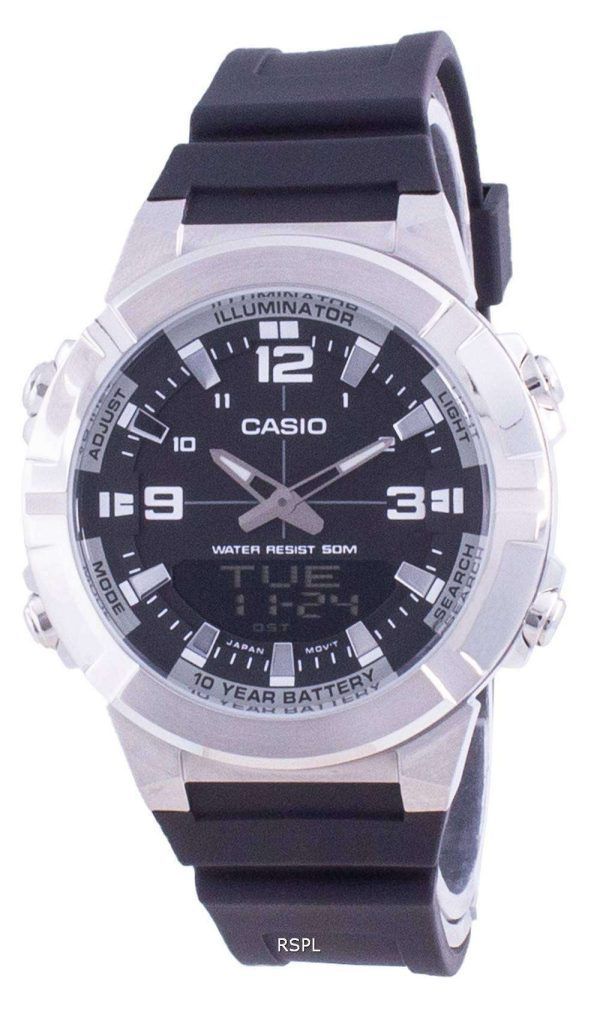 Reloj Casio Analog Digital World Time Resin Strap AMW-870-1A AMW870-1 para hombre