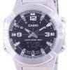 Reloj Casio Analog Digital World Time Acero inoxidable AMW-870D-1A AMW870D-1 para hombre