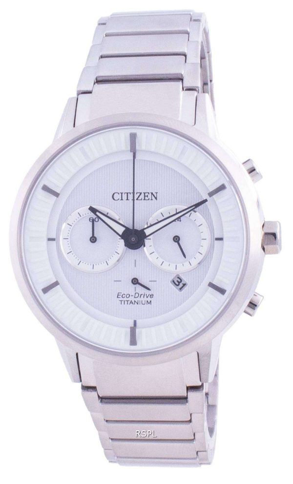 Reloj Citizen Super Titanium White Dial Eco Drive CA4400-88A 100M para hombre