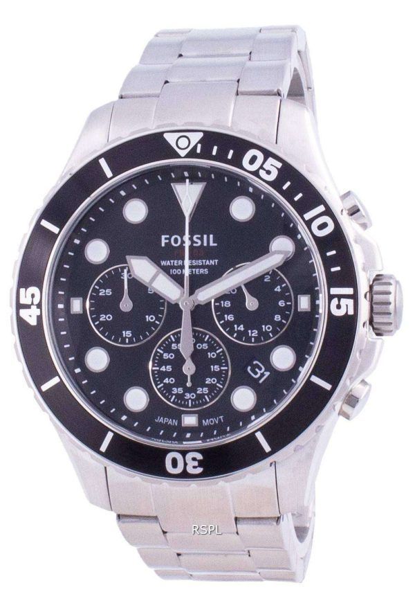 Fossil FB-03 Cronógrafo de acero inoxidable de cuarzo FS5725 100M Reloj para hombre