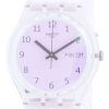 Swatch Ultrarose White Dial Silicone Strap Quartz GE714 Reloj para hombre