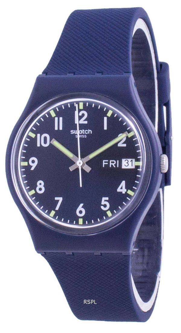 Swatch Ultralavande Purple Dial Silicone Strap Quartz GE718 Reloj para hombre