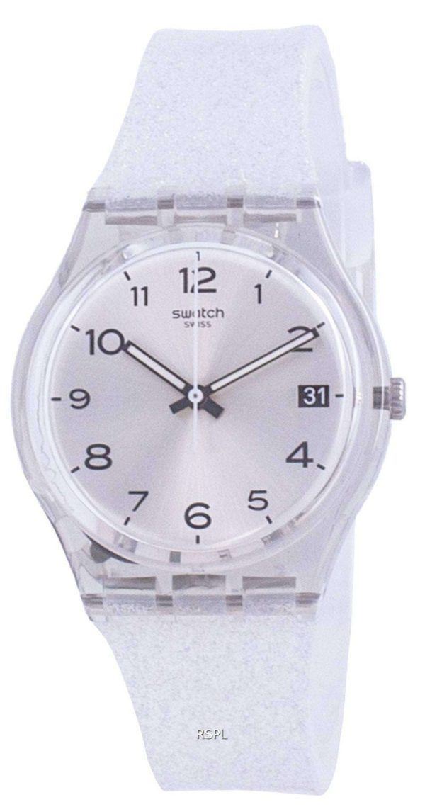Swatch Silverblush Silver Dial Correa de silicona Cuarzo GM416C Reloj para hombre