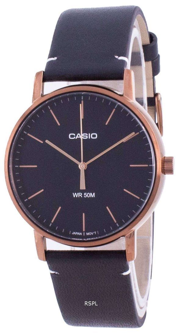 Reloj Casio Black Dial Quartz MTP-E171RL-1E MTPE171RL-1 para hombre