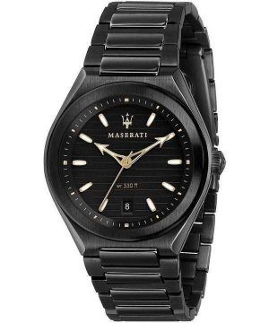 Maserati Triconic Black Dial Quartz R8853139004 100M Reloj para hombre