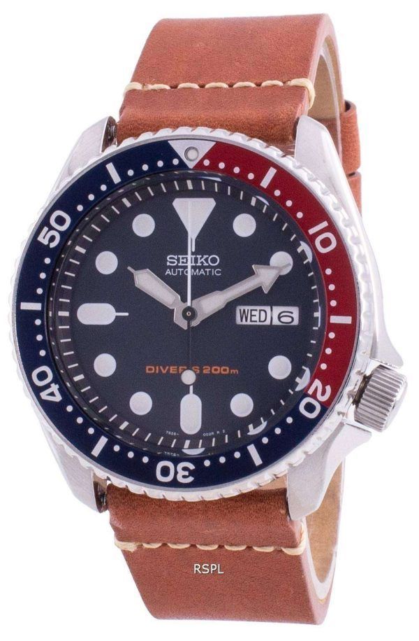 Reloj para hombre Seiko Automatic Diver&#39,s Deep Blue SKX009K1-var-LS21 200M