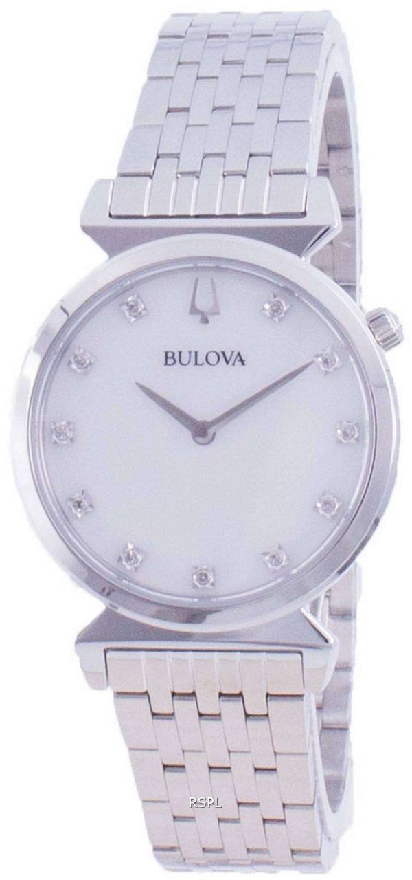 Reloj Bulova Classic Diamond Accents Quartz 96P216 para mujer