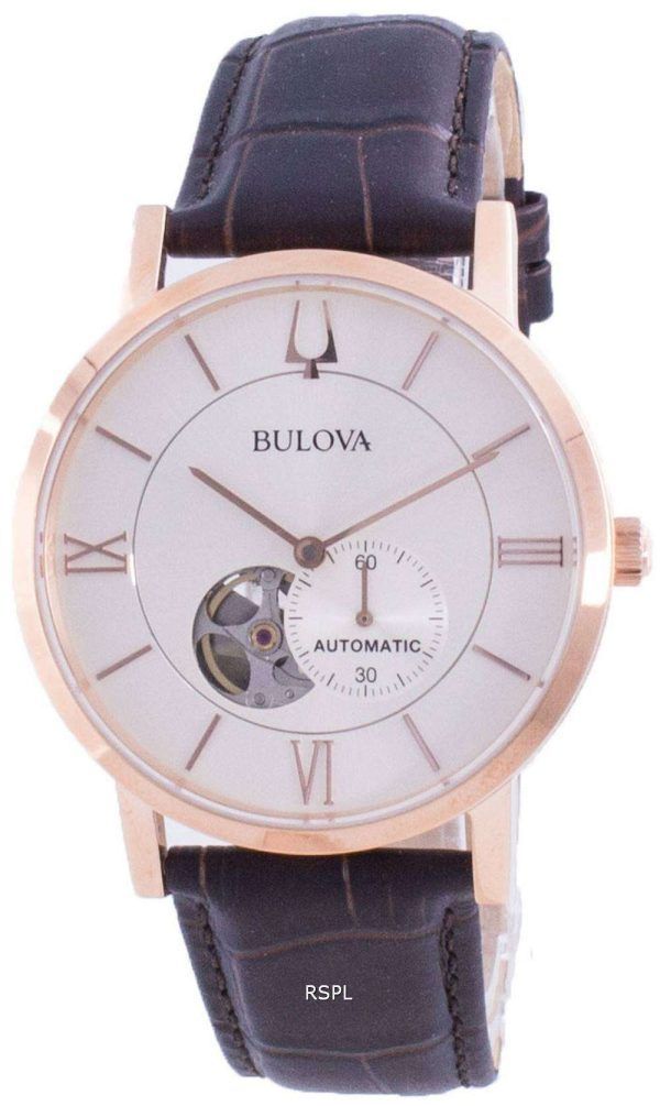 Reloj Bulova American Clipper Silver Dial automático 97A150 para hombre
