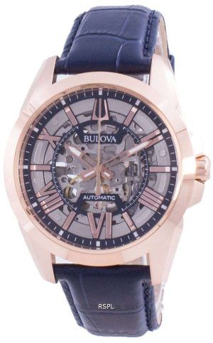 Reloj para hombre Bulova Sutton Automatic Skeleton Dial 97A161 100M