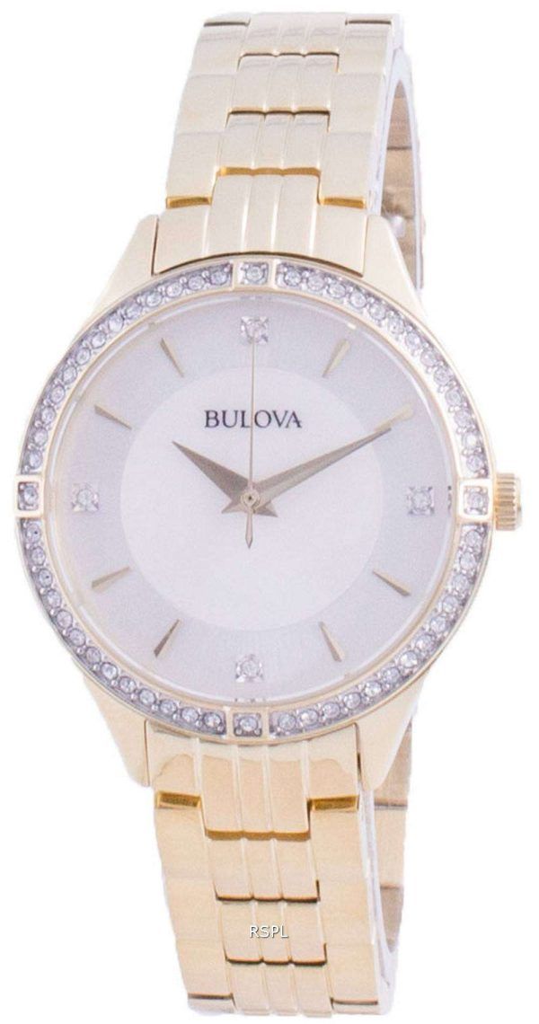 Reloj Bulova Diamond Accents Quartz 98L274 para mujer
