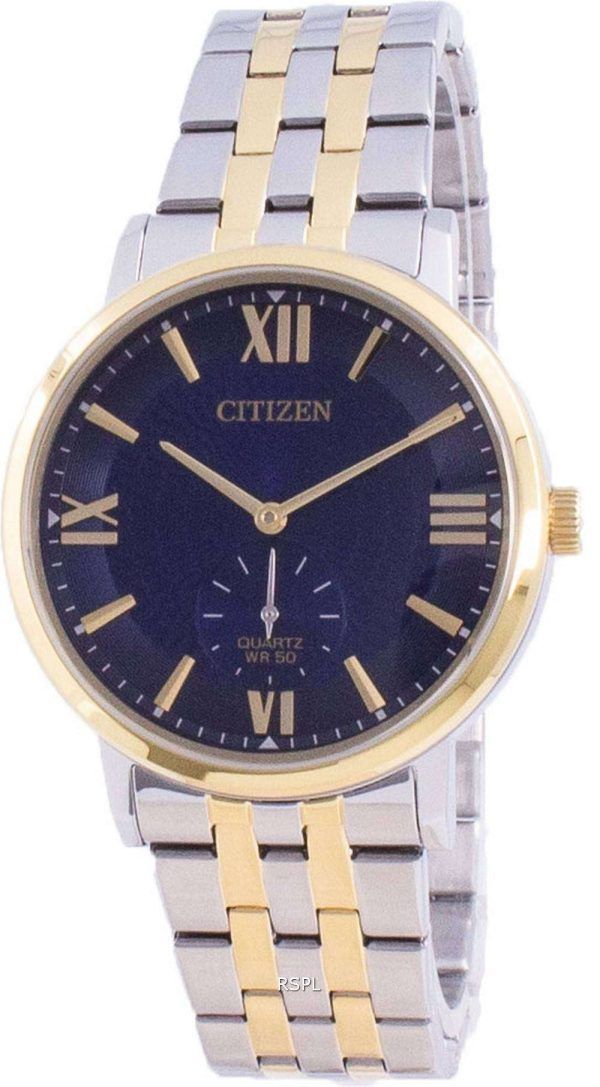 Reloj para hombre Citizen Blue Dial de acero inoxidable de cuarzo BE9176-76L