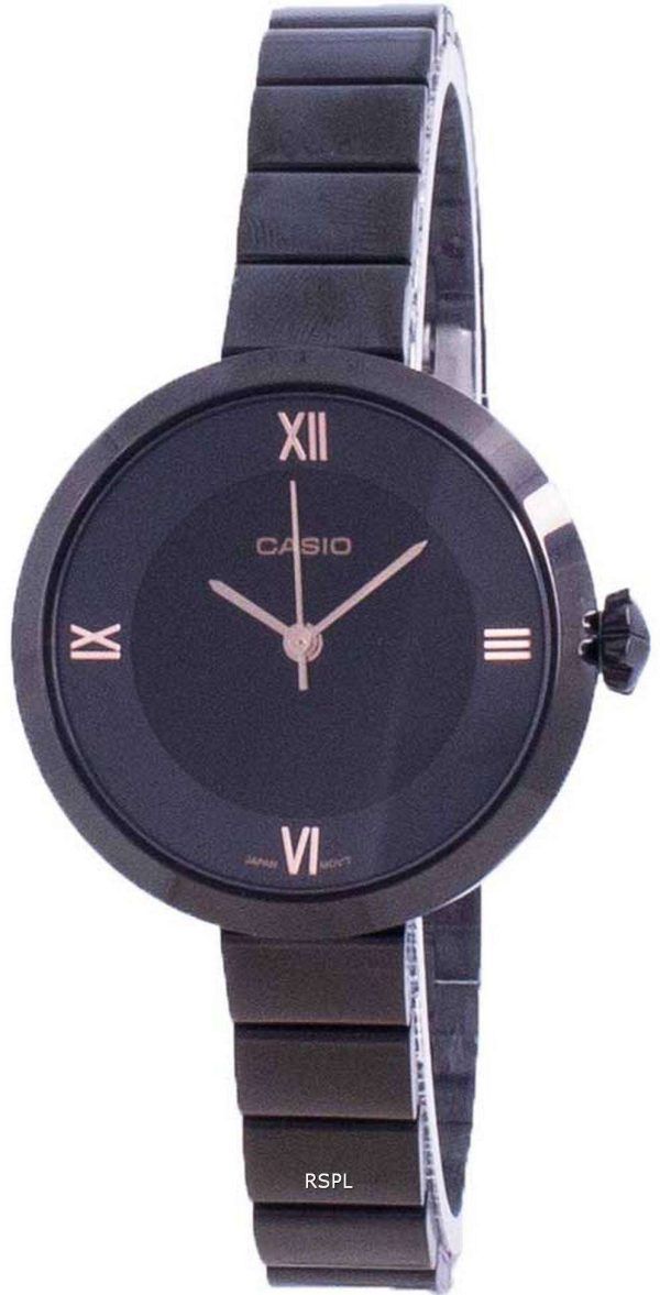 Reloj Casio Analog Black Dial LTP-E154B-1A LTPE154B-1A para mujer