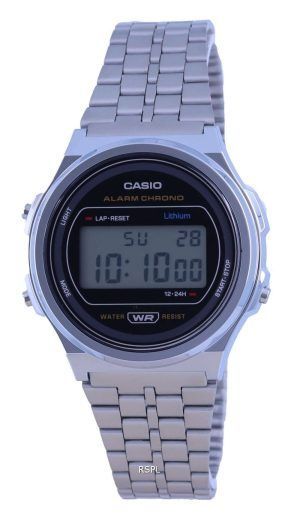 Reloj unisex Casio A171 Vintage de resina de acero inoxidable digital A171WE-1A A171WE-1