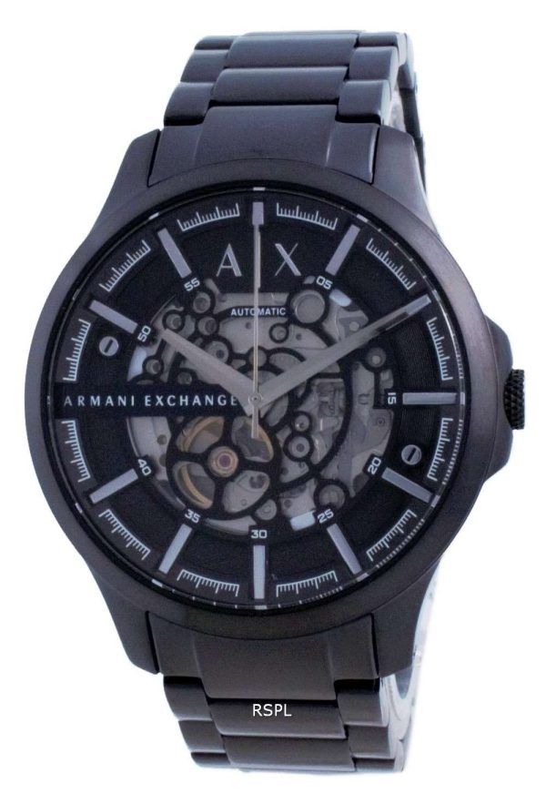 Reloj para hombre Armani Exchange Hampton Skeleton de acero inoxidable automático AX2418