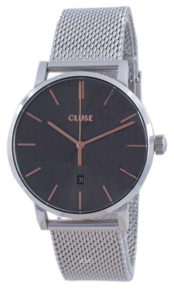 Cluse Aravis Grey Dial acero inoxidable cuarzo CW0101501003 Reloj para mujer