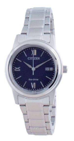 Reloj para mujer Citizen Classic Blue Dial de acero inoxidable Eco-Drive FE1220-89L 100M