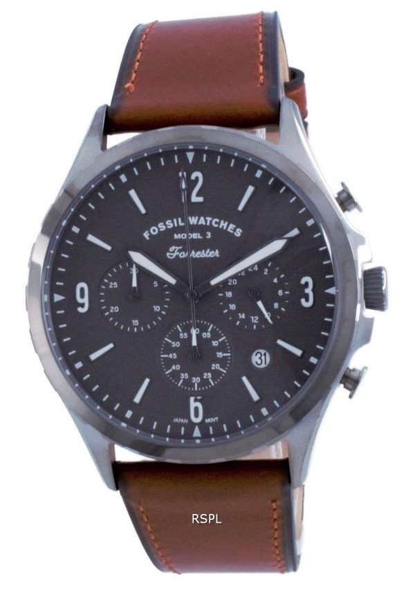 Reloj para hombre Fossil Forrester Chronograph Leather Quartz FS5815