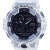 Reloj Casio G-Shock Transparente Analógico Digital Quartz Diver&#39,s GA-700SKE-7A GA700SKE-7 200M Reloj para hombre