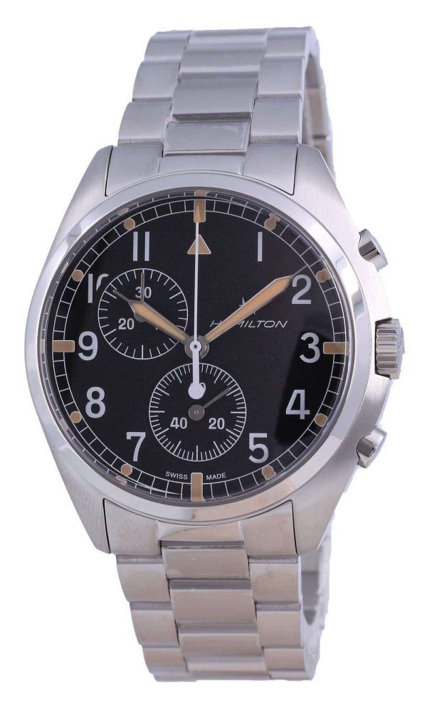 Hamilton Khaki Aviation Pilot Pioneer Chronograph Quartz H76522131 100M Reloj para hombre