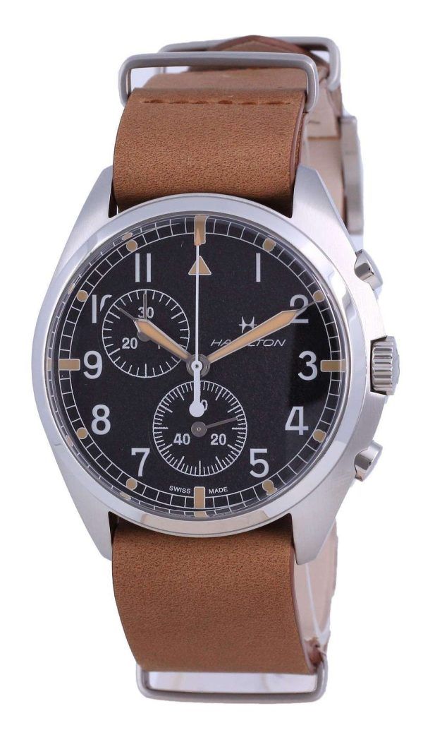 Hamilton Khaki Aviation Pilot Pioneer Chronograph Quartz H76522531 100M Reloj para hombre