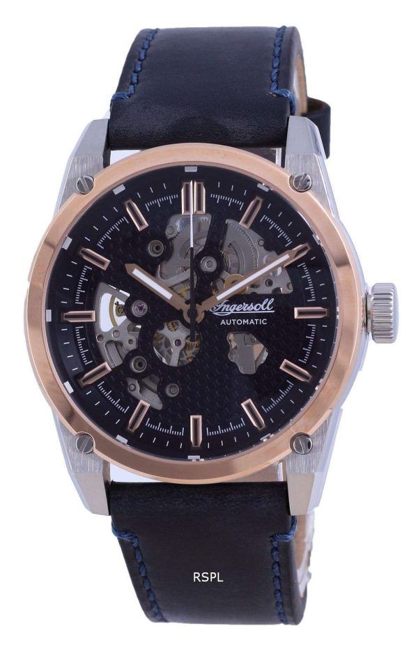Ingersoll The Carroll Semi Skeleton Dial Leather Automatic I11602 Reloj para hombre