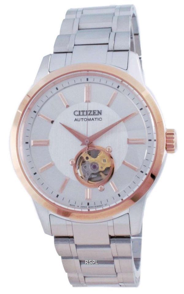 Reloj para hombre Citizen Mechanical Open Heart Acero inoxidable NB4024-95A 100M
