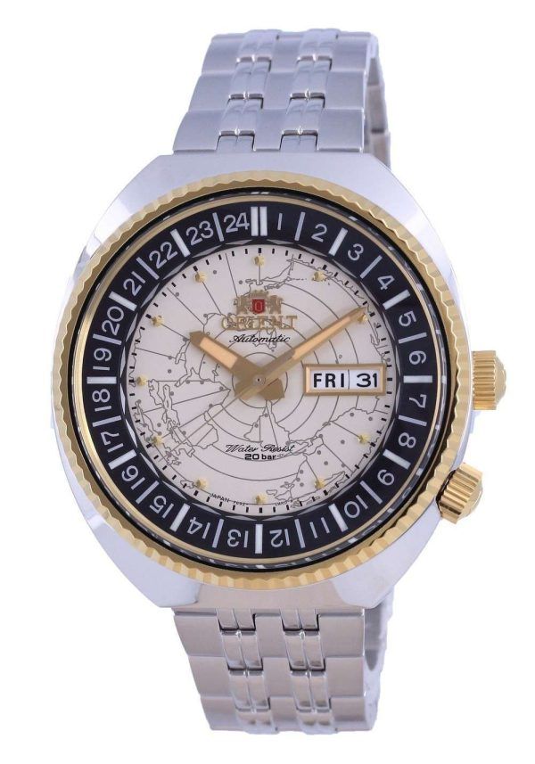 Reloj para hombre Orient World Map Revival Diver&#39,s Automatic RA-AA0E01S09C 200M